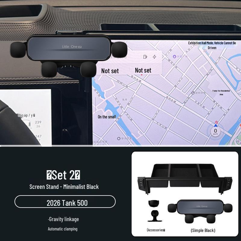 2026 Tank 500 Car Accessories: Phone Holder & Storage Box with Dedicated Screen Replacement