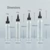Transparent PET Kosmetisk Förpackningsflaska (100ml/120ml/150ml/200ml) med spetsigt munskydd