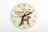 Airedale Terrier, Bingley Terrier – Clock with dog, wooden clock with engraving | Art-Dog