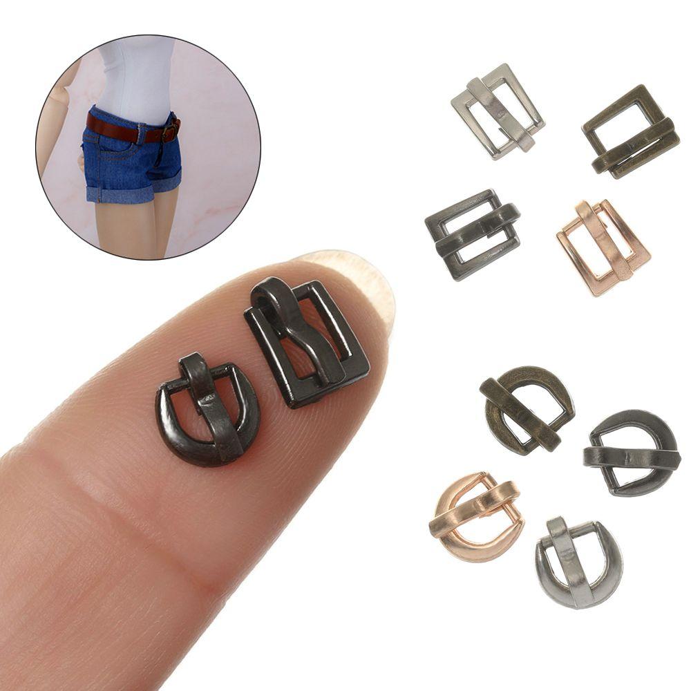 Mädchen Geschenke Spielzeug Kleidung Nähzubehör Puppentasche Schnallen Tri-Glide Gürtelschnalle DIY Schuhe Knöpfe