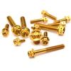 10/15/20/25/30/35/40/45/50/60 Titanium Bolt With Drilled Holes Hex Head Screws  Motorcycle