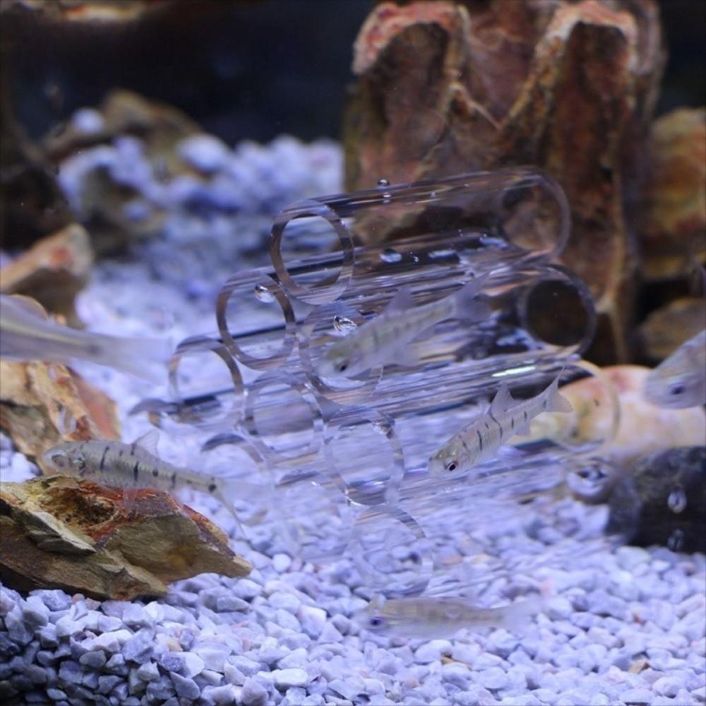 Acrylic Fish & Shrimp Shelter Houses Transparent Aquarium Decorations Set Shrimp Breeding Tube Fish Tank Decor