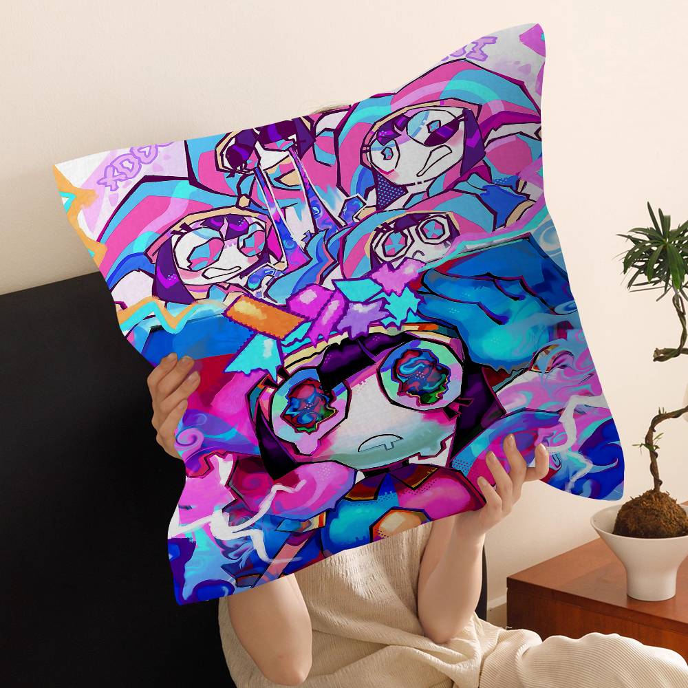 Cartoon The AAmazing DDigital CCircus Pillow Anime Pillow Sofa Bed Head Pillow Cover Cushion Cover 45x45 Cm Fashion