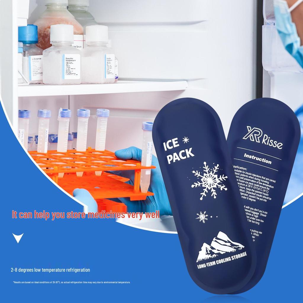 Insulin Cooling Bag with Special Ice Pack for Medication Insulation