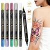 Non-Toxic Tattoo Doodle Pen Easy Wash Off Tattoo Marker Pen  for Cosplay Raves  Festivals Party