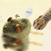 Plush Simulation Mouse Cat Toy Intelligent Sensor Automatic Chirping Interactive Pet Toy Cat Bite Resistant Self Play Toy