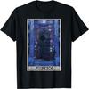 Gerechtigkeit Tarotkarte Sensenmann Halloween Gotische Hexe Horror T-Shirt