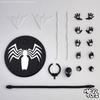 Original Mess Toys Spiderman Figure Black Suit Neighbor Symbiote Messtoys Scarlet Neighbor Action Figure Ct Black Red Spider Man