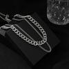 Collana Combinata, Set di Collane Cubane Stacked 2 Pezzi Elegante e Semplice