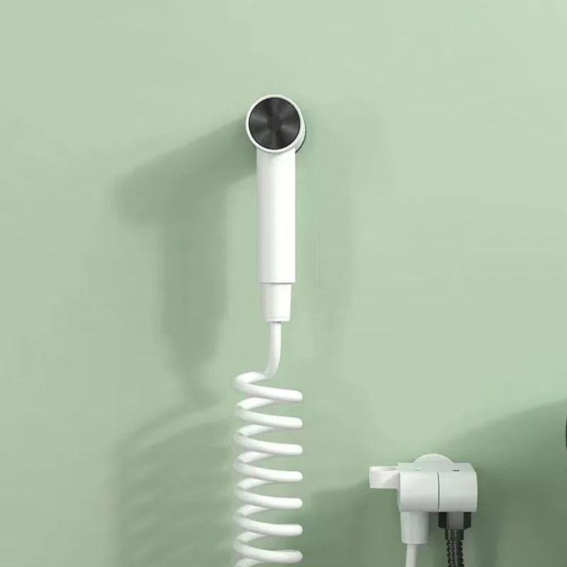 Grey/White Toilet Bidet Faucet Set Wall-mounted Sprayer Shower Faucet Nozzle Bathroom Toilet Flusher Bathe Clean Washer Tap