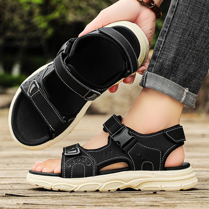 Fashion 2025 New Men's Sandals Breathable Outdoor Sport Sandals Comfortable Beach Flats Lightweight Quick-Dry Hiking Shoes for Men