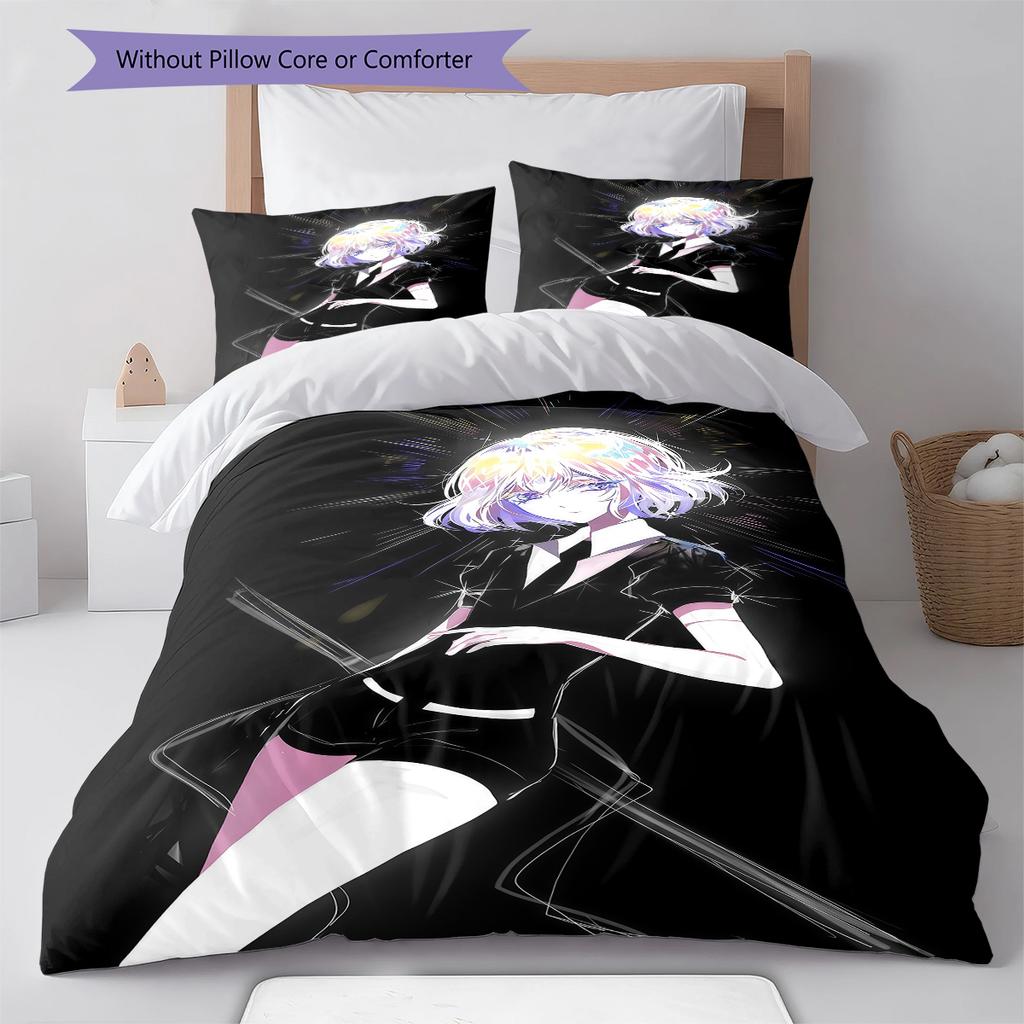 Land of the Lustrous Pattern Bedding,Quilt Set Quilt Cover Pillowcase Home Birthday Gift (1 * duvet cover + 2 * pillowcase, without core)