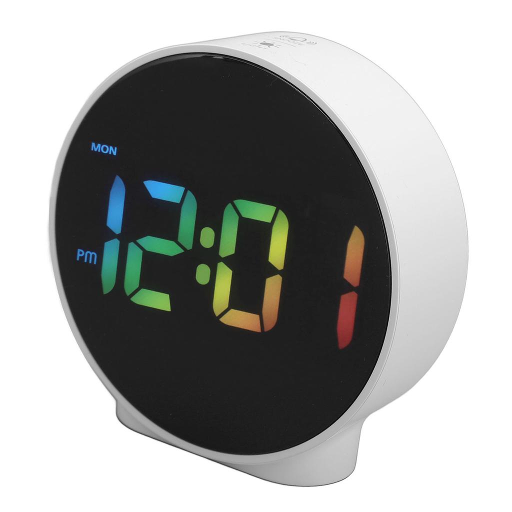 4 Inch LED Alarm Clock Multifunction Innovative 12 24H Time Display 3 Level Brightness Electric Alarm Clock for Home