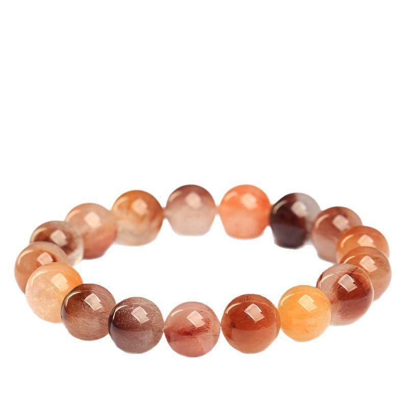 Hongchu Crystal Natural Red Bean Paste Color Rabbit Fur Bracelet Ice-colored Rabbit Hair Crystal Bead Bracelet
