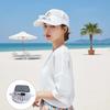Portable Solar Powered Fan Baseball Cap Adjustable 300mA Rechargeable Fan Hat Long-lasting Versatile Cooling Mesh Peaked Cap