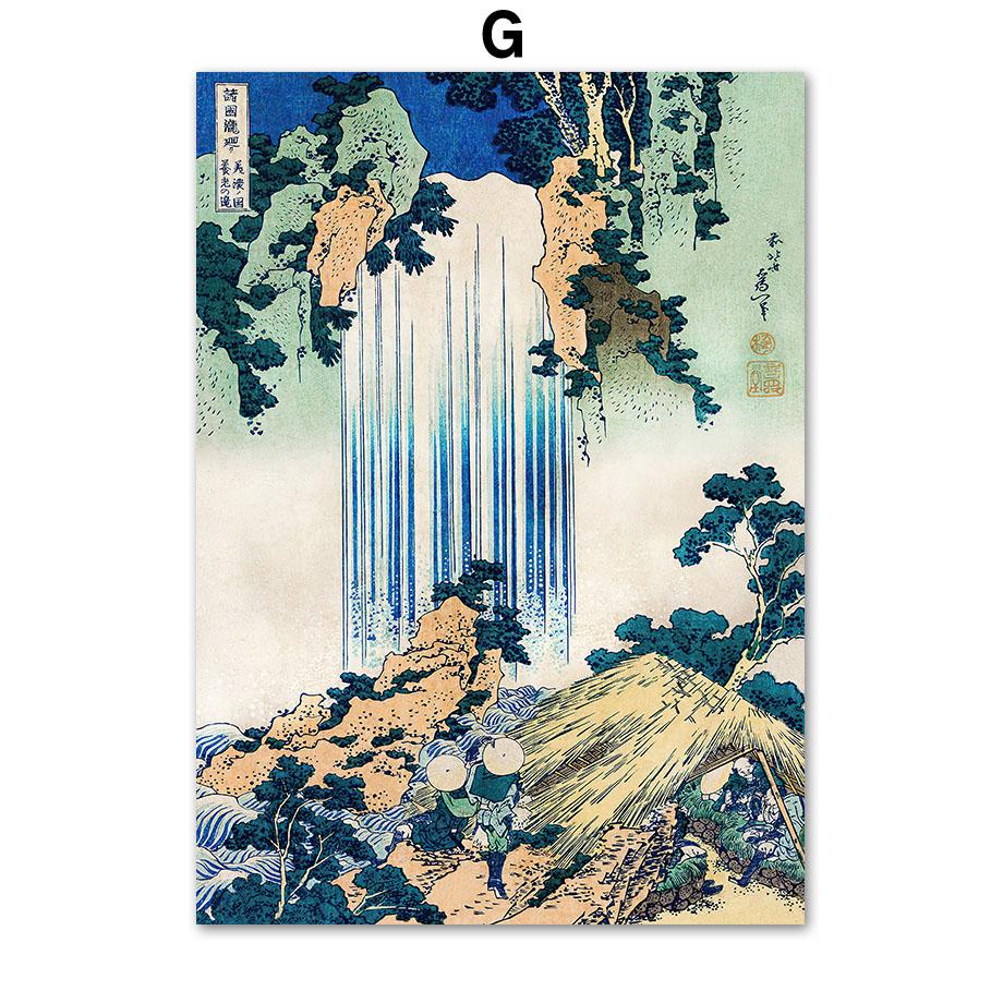 Hokusai Ohara Koson Japanese Art Poster Vintage Guest Room Home Bar Cafe Living Room Home Decoration Print Wall Poster Pictures