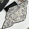 Folded silk scarf autumn new polka dot decorative scarf niche thin scarf scarf versatile