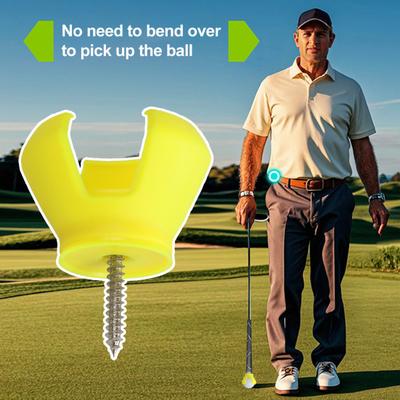 3 Tırnaklı Golf Topu Toplayıcı Golf Topu Toplayıcı Hafif Golf Topu Alıcı İç Mekan Putt Aracı Çoğu Putter İçin