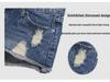 Women's Plus Size Korean Style Ripped Denim Shorts – Summer 3/4 Hot Pants