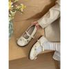 Silver French round head light mouth flat-soled single shoes 2026 new spring and autumn heightening soft-soled retro Mary Jane shoes