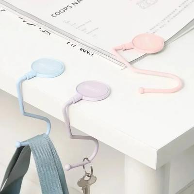 1 Stück Niedlicher Morandi Taschenhaken Schwerer Tisch Handtaschenhaken Reise Handtaschen Tischseiten Taschenaufhänger Büro Schreibtisch Organizer