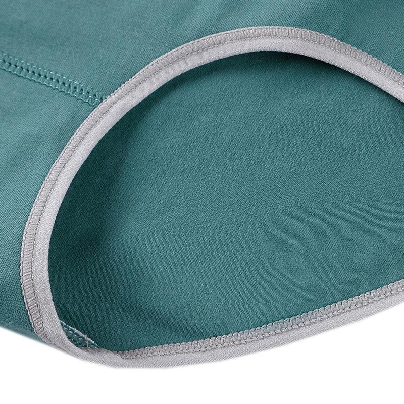 Boxed 4 Pairs of Antibacterial Women's Underwear Medium Waisted Women's Cotton Underwear Fashionable and Breathable Briefs