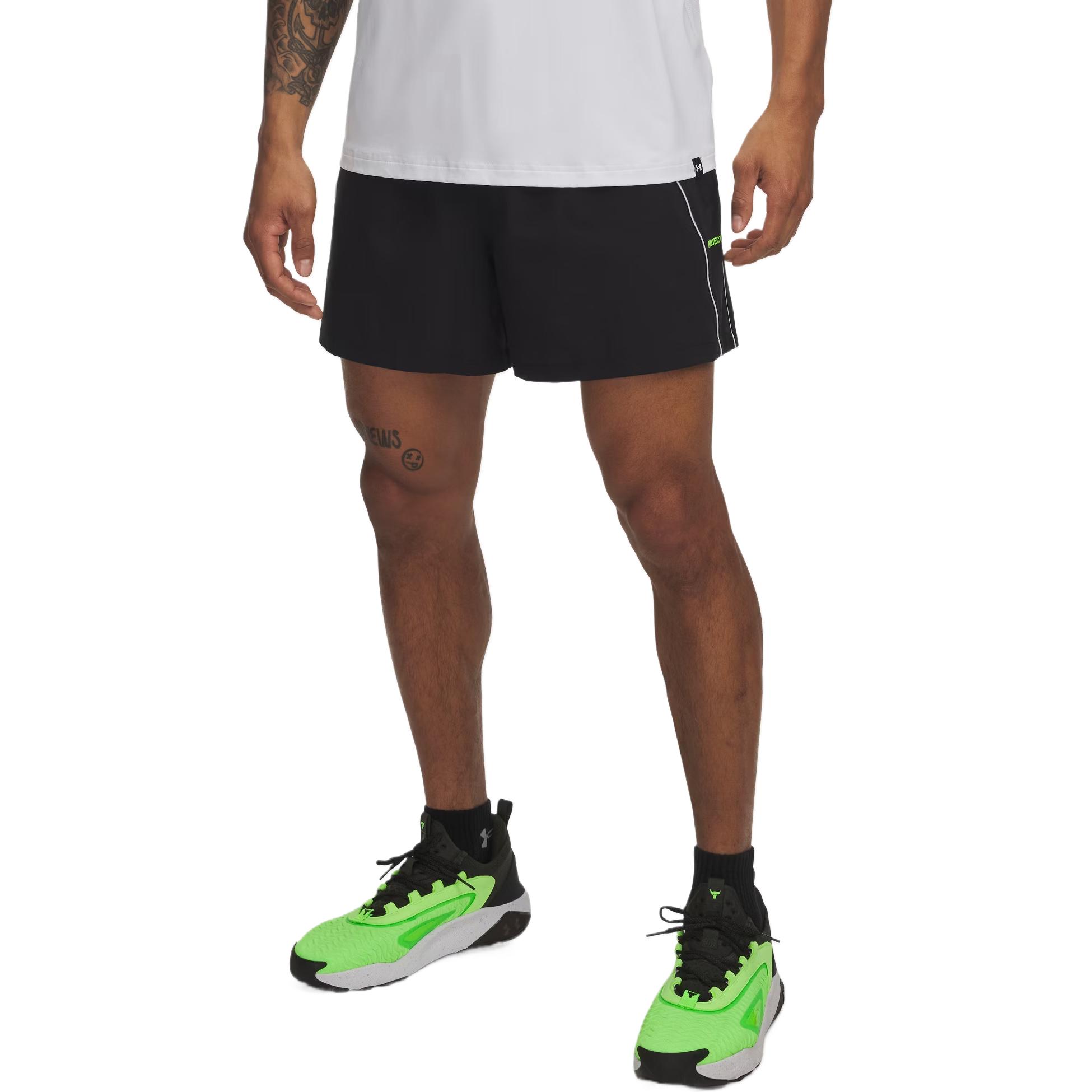 Under Armour Project Rock Sports Shorts Men s Black 1389957-001 MD