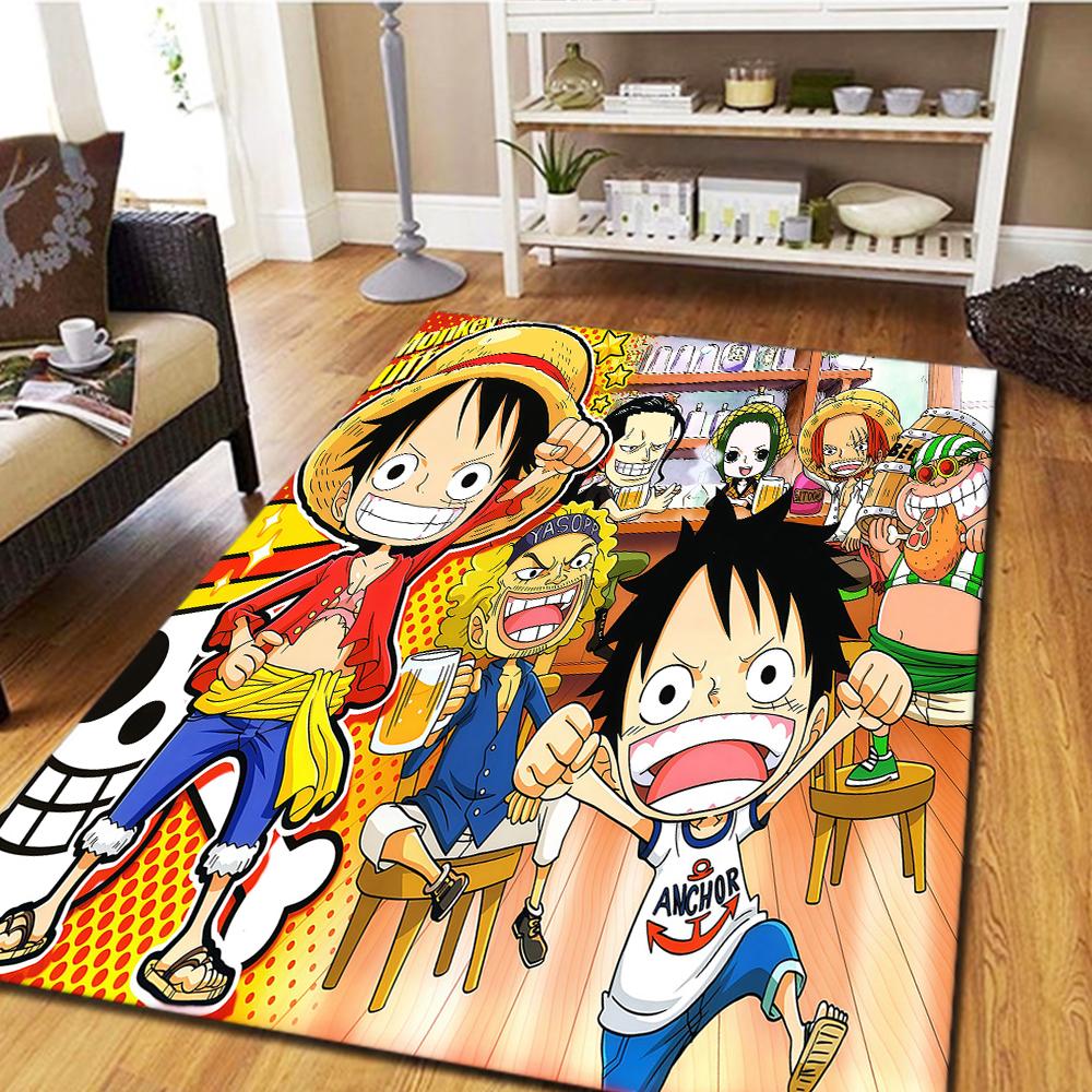 Luffy D Carpet for Living Room, Digital Print Floor Mat, Cool Movie Bedroom Rug, Home Decor Play Mat -HYQ23