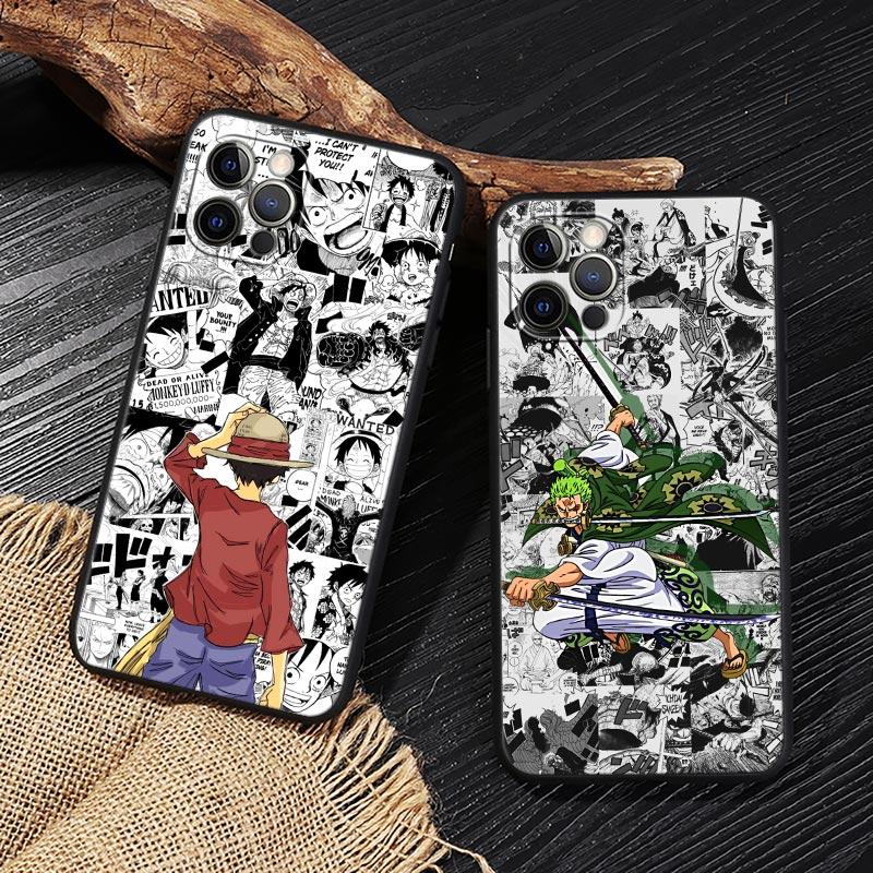 Comics One Pieces Anime Funda For iphone 17 Case For iPhone 16 15 11 12 13 Mini 17 Pro Max 16 Plus 17E 16E Air Case Soft Cover