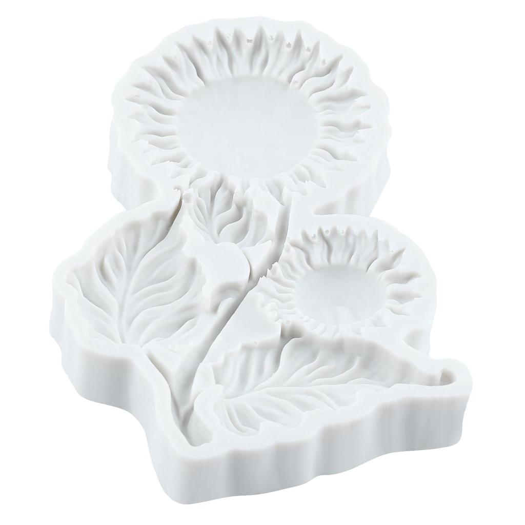 Sunflower Silicone Molds Sunflower Fondant Mold Cake Decorating Tools Cupcake Topper Chocolate Candy Craft Gum Paste Polymer Clay