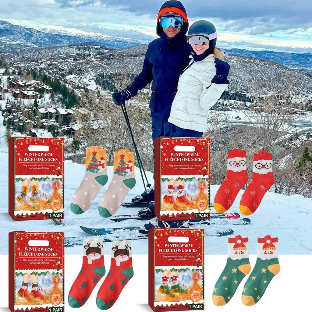 Christmas Winter Warm Socks Christmas Gifts Cute Fun Cozy Winter Warm Christmas Socks  Snowman Christmas Tree Elk