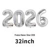 2026 New Year's Party Large 32" & 40" Number Foil Balloons Set