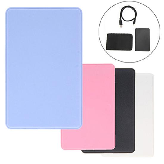 2.5Inch USB 2.0 SATA High Clarity Box HDD Hard Drive Mobile Disk External Enclosure Case