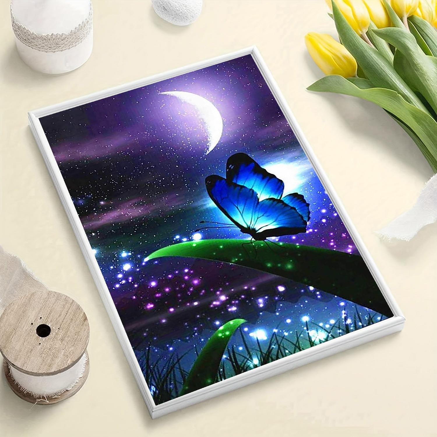 

DIY алмазная живопись флуоресцентная бабочка набор для вышивки крестом мозаика искусство алмазная живопись полный круг/квадратный алмаз украшение дома Square 20x30cm