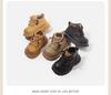 Toddler Boys' & Girls' Fleece-Lined Leather Boots - New Autumn/Winter Short Martin Style in Big Yellow.