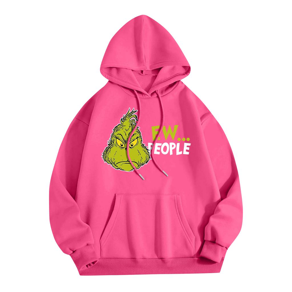 Women's Fashion Women's Lightweight Long Sleeve Pullover With Pockets Preppy Graphic Hoodie