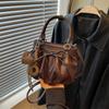 Large-capacity Stylish Casual Single-shoulder Underarm Bag with Bow Tie for Daily Use