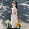 Girls' Summer Korean Style Casual Skirt Set - Fresh, Versatile Princess Look