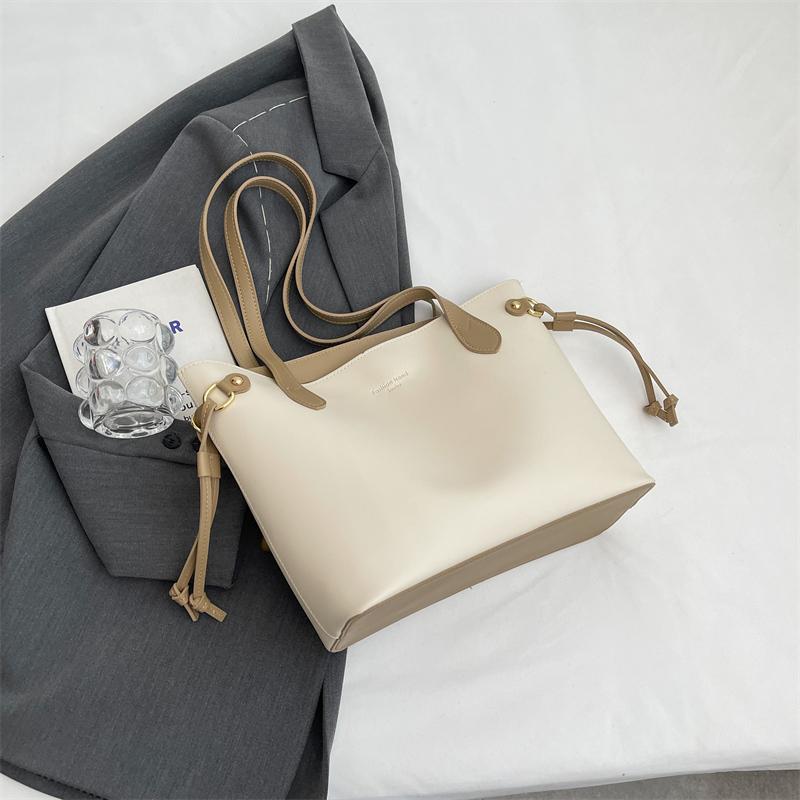 Velkokapacitní taška Dámská taška přes rameno Kožená taška Bucket Bag