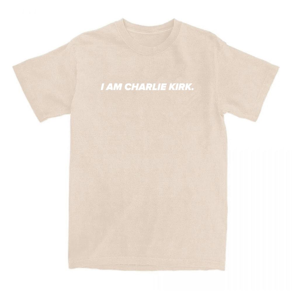 I Am Charlie Kirk Tee America Fashion Style Tshirts Cotton Short Sleeve Casual Female T-shirt Letter Graphic Printing T Shirts