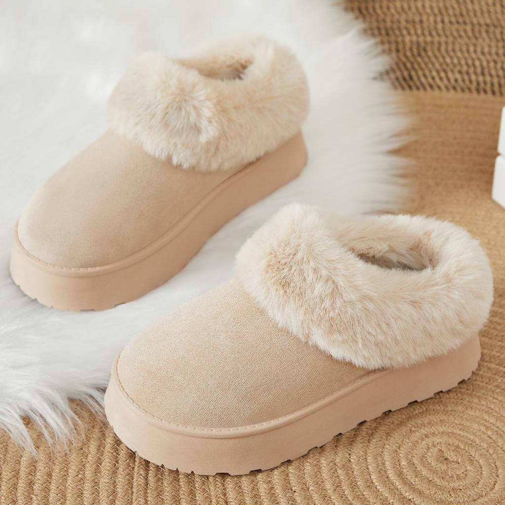 Shoes women's shoes winter platform snow boots 2025 direct sales casual warm platform bread shoes velvet thermal cotton shoes