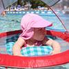Children Kids Summer Breathable Sun Hat Solid Color Big Brim SUN Protection Hat