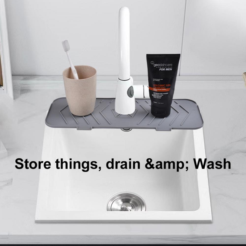 Drainage Pad Surrounding Design Not Easy To Wear Household For Kitchen Bathroom Faucet Drain Pad Faucet Silicone Pad Snap Design