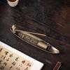 Zen Old Man Fishing Boat Incense Holder - Japanese Style Metal Incense Burner & Ash Catcher, Meditation Decor, Unique Ornaments