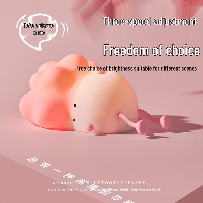 Little Veggie Silicone Night Light: Rechargeable Bedside Lamp & Creative Gift
