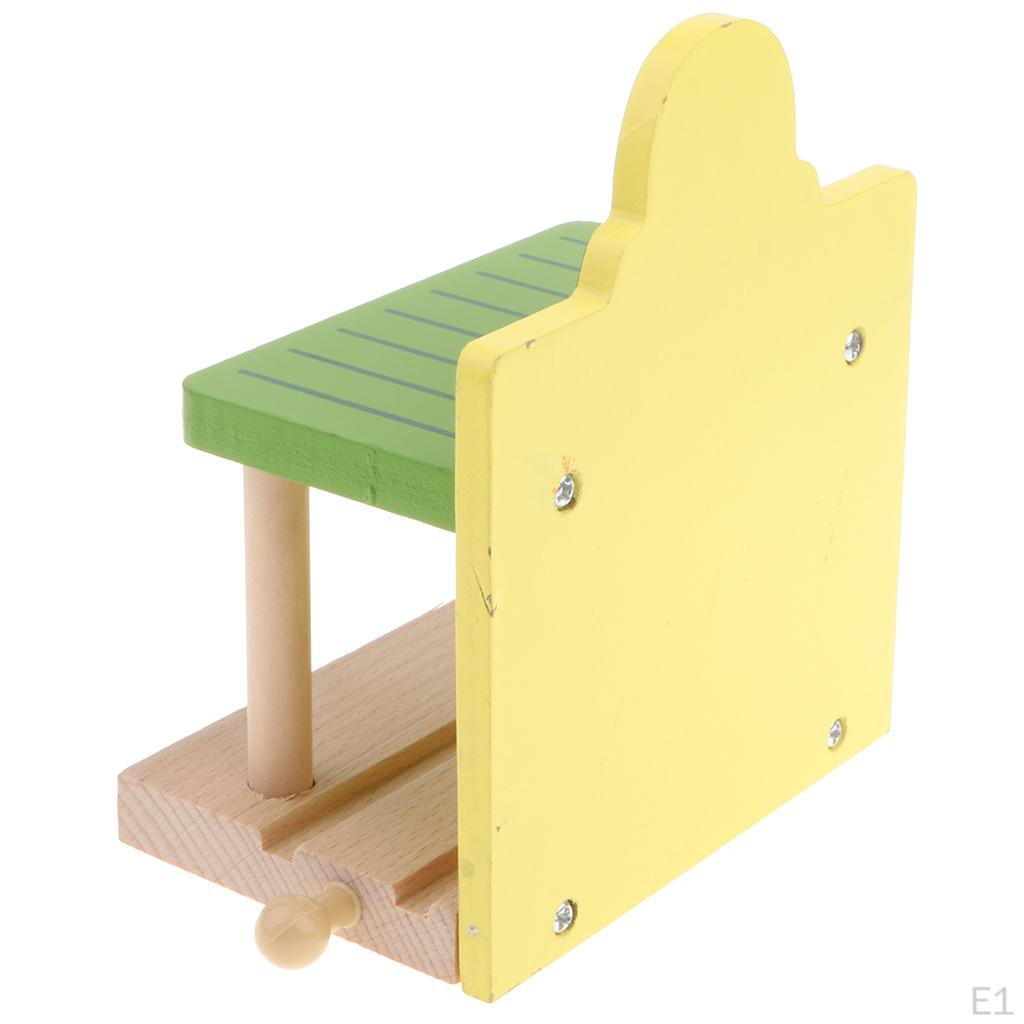 Wooden Train Track Accessories, Set for Kids Early Developmental Toy