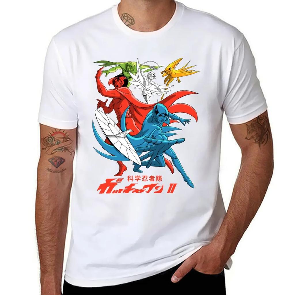 GATCHAMAN S2-TEAM T-Shirt Cute Clothes Custom T Shirt Oversized T Shirt Men
