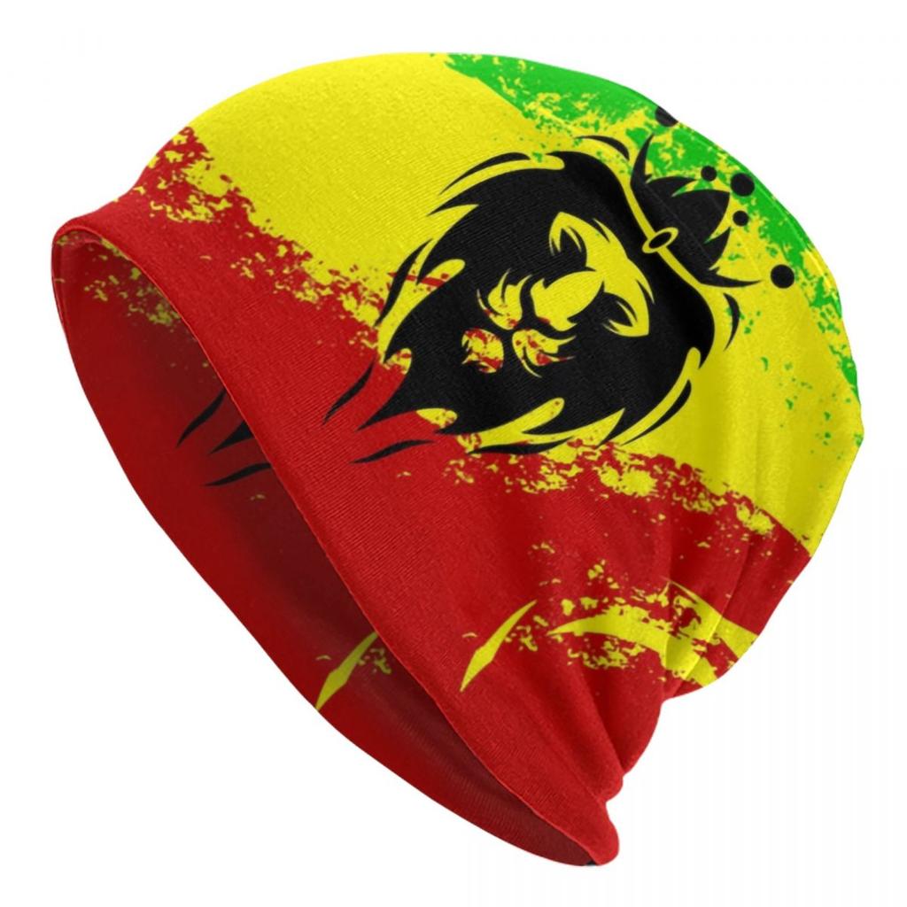 Rainbow Heartbeat Reggae Rasta Colors Beanie Cap Unisex Winter Bonnet  Knit Hats Outdoor Jamaica Jamaican Skullies Beanies Hats
