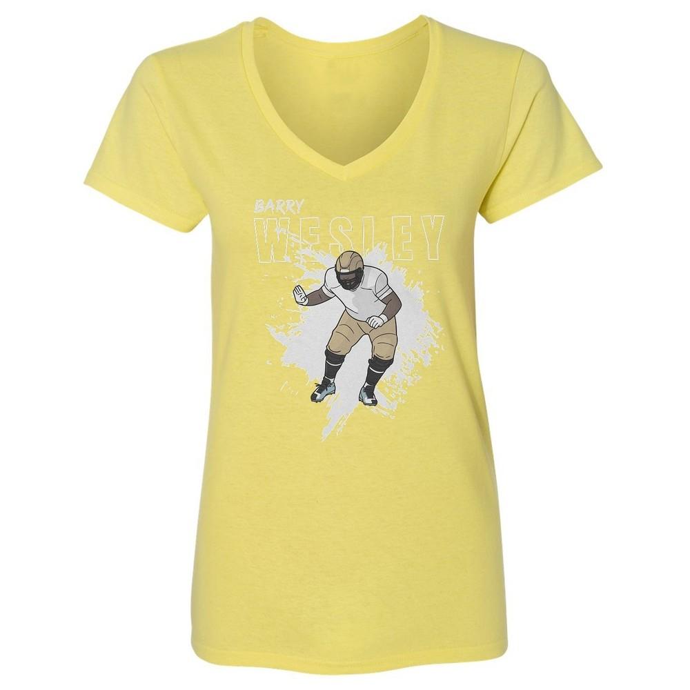 Barry Wesley Inspired Splash Design- New Orleans Fans Ladies  V-Neck Tshirt Unisex T-Shirt XXXL