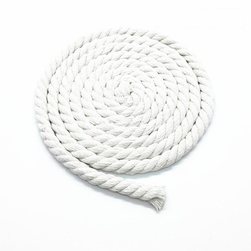 Meetee 10 Metre 5/8/10/12/20mm Renkli Pamuk Halat Üç telli Bükülmüş Makrome Kordon Ev Dekorasyon Halat Dikiş
